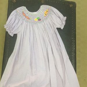 Girls smocked dress